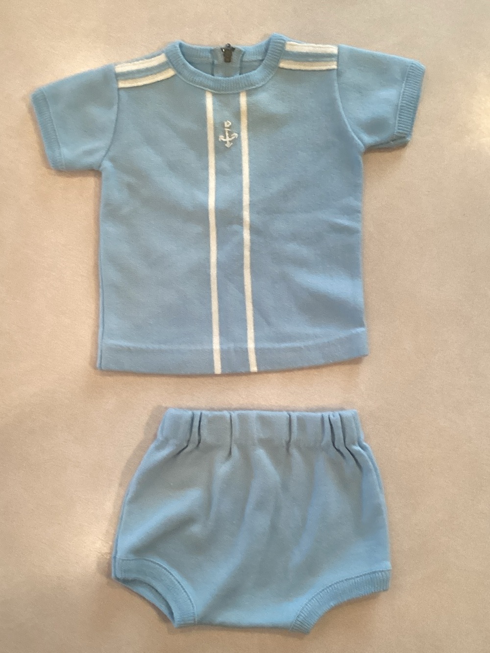 Vintage Infant Boys 2 PC Romper